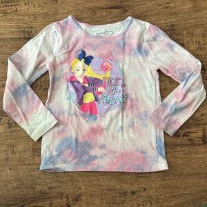 JoJo Siwa Pink and Blue Tie-Dye Long Sleeve Shirt